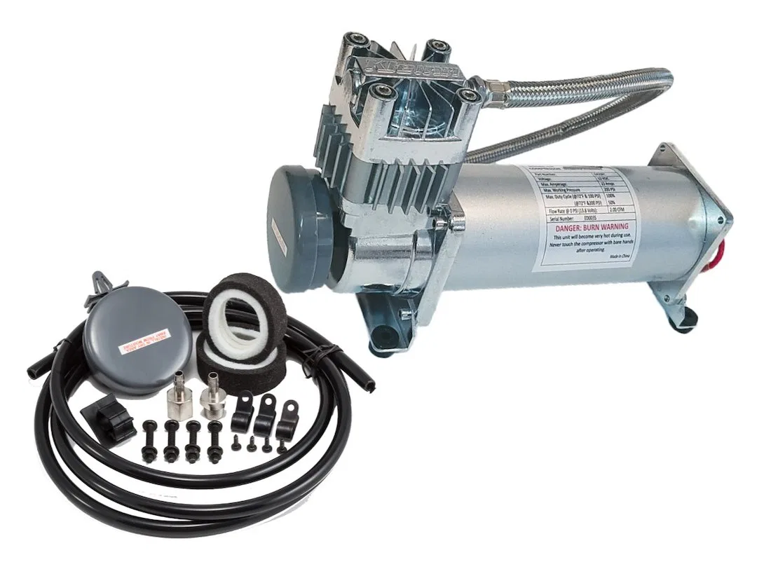 6450RC – KLEINN AUTO Air Horn Compressor, For Air Horn Use 150 PSI Maximum Working Pressure 1.66 Cubic Feet Per Minut...